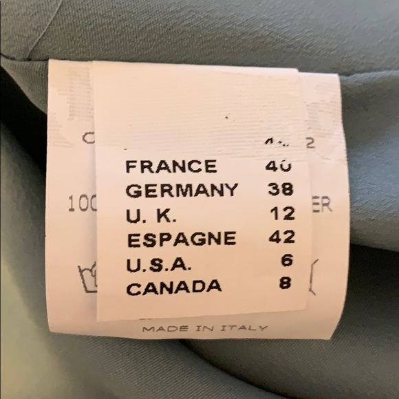 Grey blue dress with ruffles in front - Picture 4 of 4